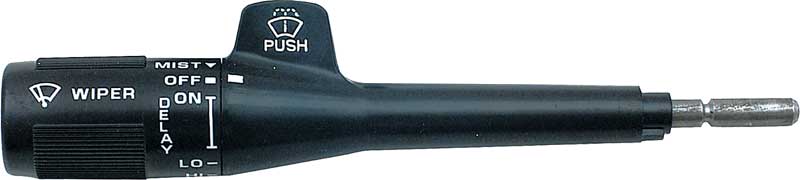 1982-96 GM Combination Switch Turn Signal Lever without Cruise with Pulse Wipers Black Stem