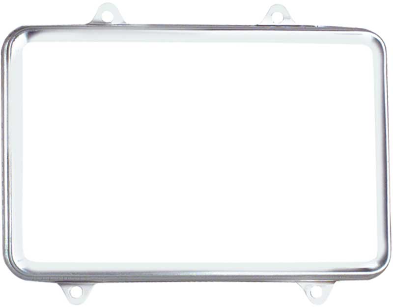 1976-88 GM Headlamp Retaining Ring Rectangular Style Stainless Steel 4" x 6" Lamp Design Each