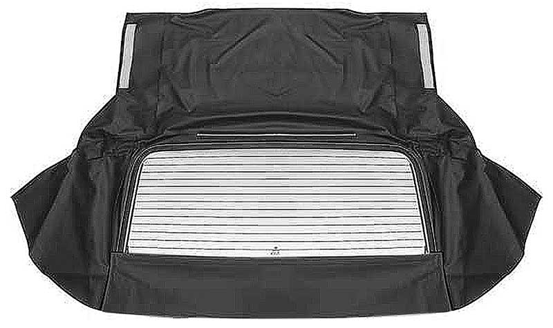 1971-76 GM B-Body Convertible Rear Window Only Glass With Defroster Vinyl Black