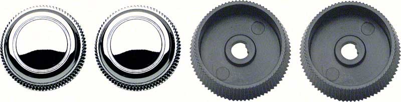 1967-68 In Dash Radio Knob Set  Stereo  4 Piece Set  Various Models