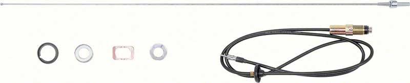 1968-69 AM/FM Non-Telescoping Fixed Mast Radio Front Fender Antenna Kit