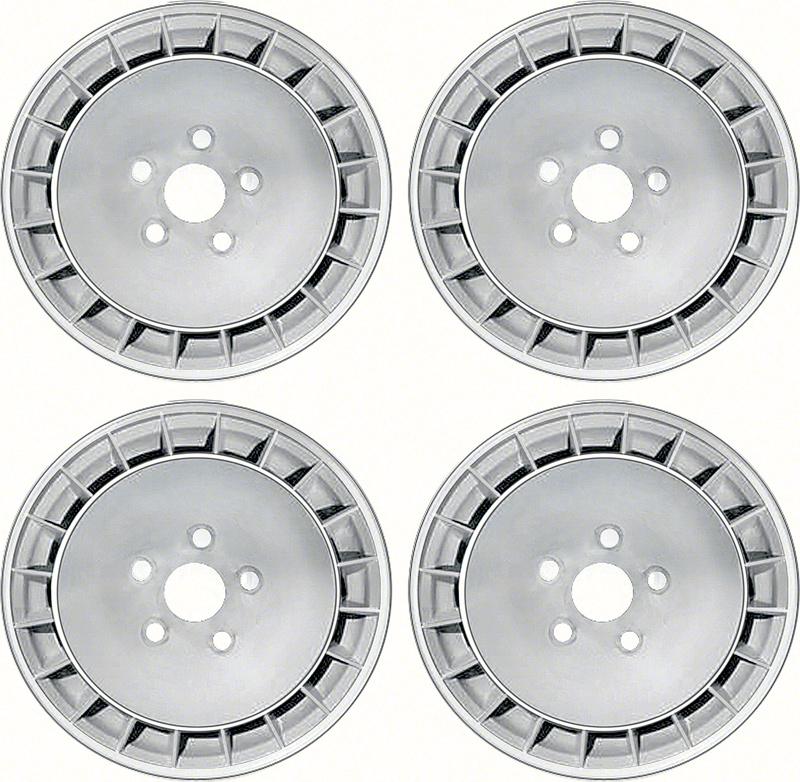 1967-81 Firebird / Trans AM 15" X 8" Turbine Wheel Set With Natural Finish