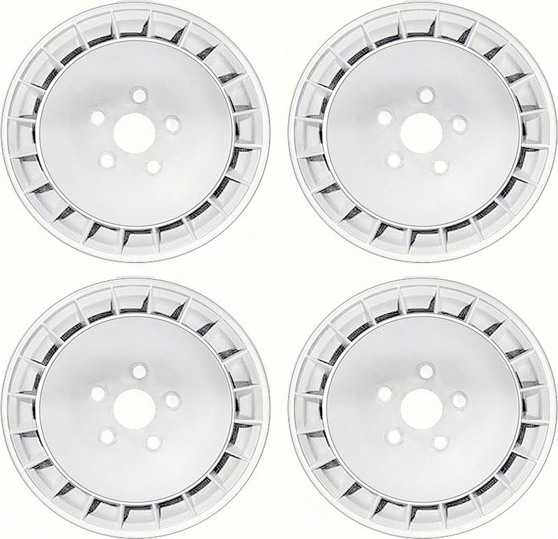 1967-81 Firebird / Trans AM 15" X 8" Turbine Wheel Set With White Finish