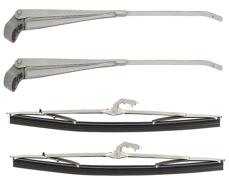 1967-70 Dodge, Plymouth B-Body Windshield Wiper Arm & Blade Set Conv. 4-DrSedan Wagon
