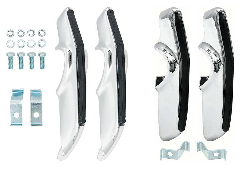 1967-68 Camaro Deluxe Bumper Guards Front and Rear Set of 4 with Hardware