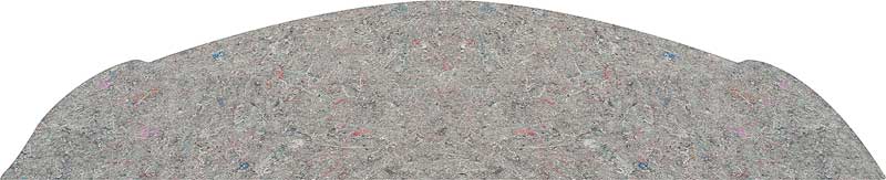 1962 Fury Rear Package Tray Insulation  2 Door Hardtop