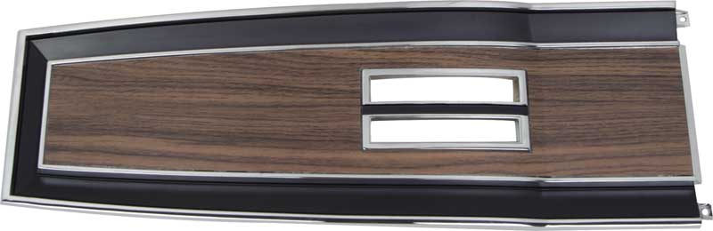 1969-70 Charger, Coronet, GTX, Road Runner Console Top Plate Woodgrain  Automatic Trans