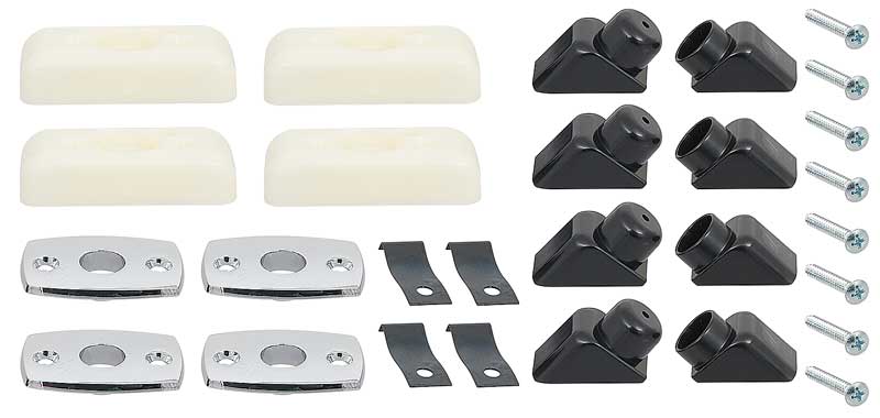 1968-70 Mopar A, B, C-Body Headrest Rebuild Set Models with Bucket Seats