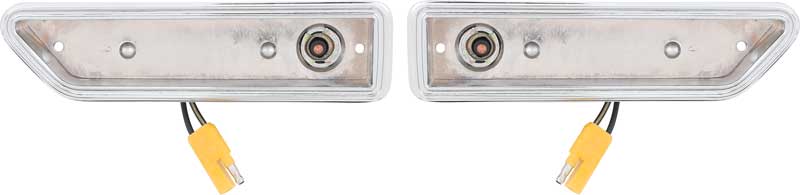 1970-71 Challenger Front Fender Side Marker Bezel Set Pair