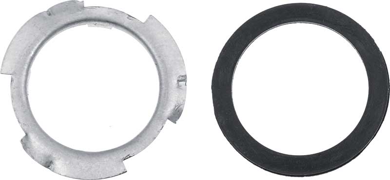 1962-76 Dodge, Plymouth A, B, E Body Fuel Tank Sender Lock Ring and Rubber Gasket