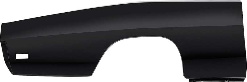 1969 Dodge Charger Partial Quarter Panel Skin RH Passenger Side EDP Coated