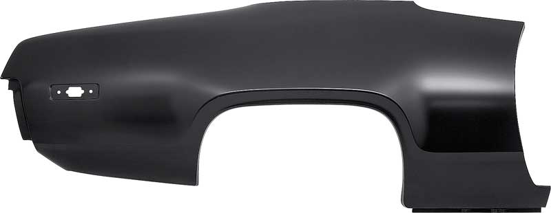1972 Plymouth Road Runner, Satellite Quarter Panel Skin RH EDP Coated