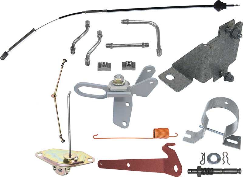 1970-71 Mopar 340 Six Pack Installation Kit Small Block
