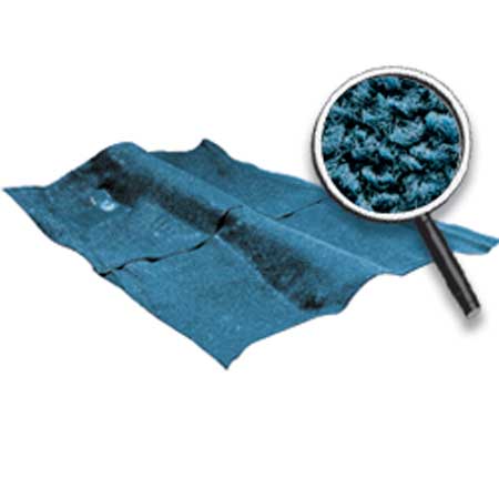 1962-67 Chevy II Nova Molded Carpet Set 4 Door Auto Trans Loop Medium Blue