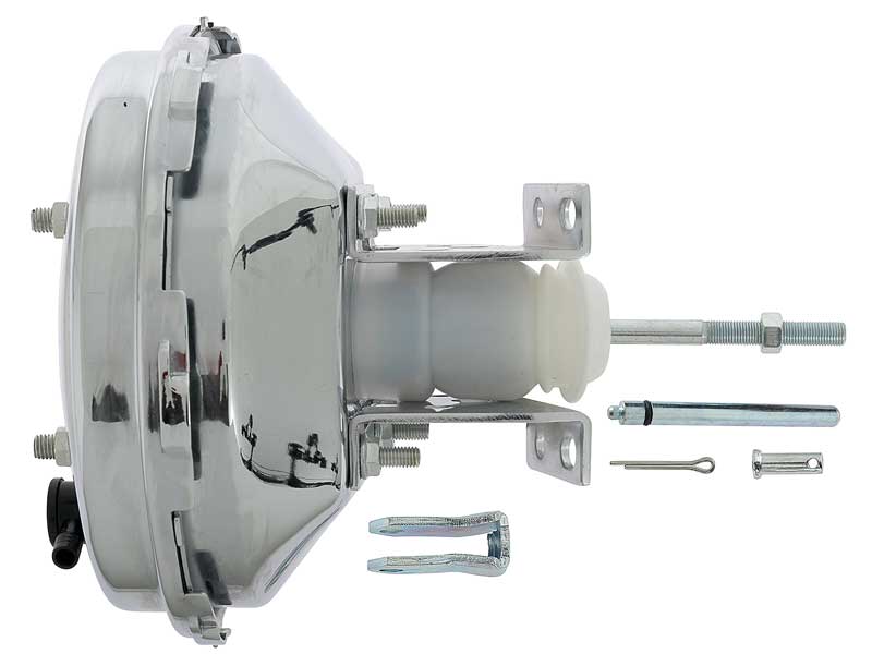9" Power Brake Booster Single Diaphragm GM Delco Style Chrome