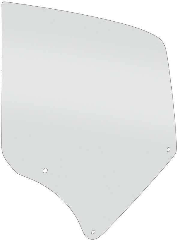 1966-67 Caprice 2-Door Hardtop Quarter Glass Clear LH