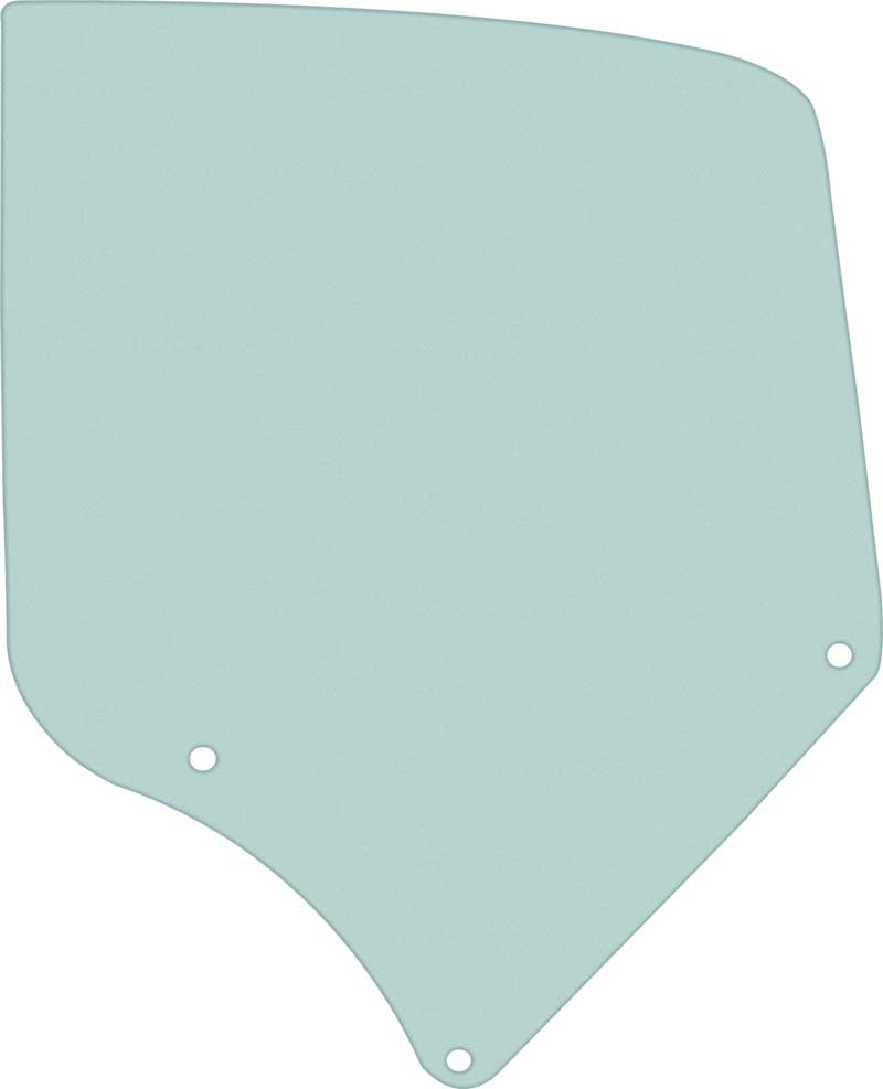 1966-67 Caprice 2-Door Hardtop Quarter Glass Light Green Tint LH