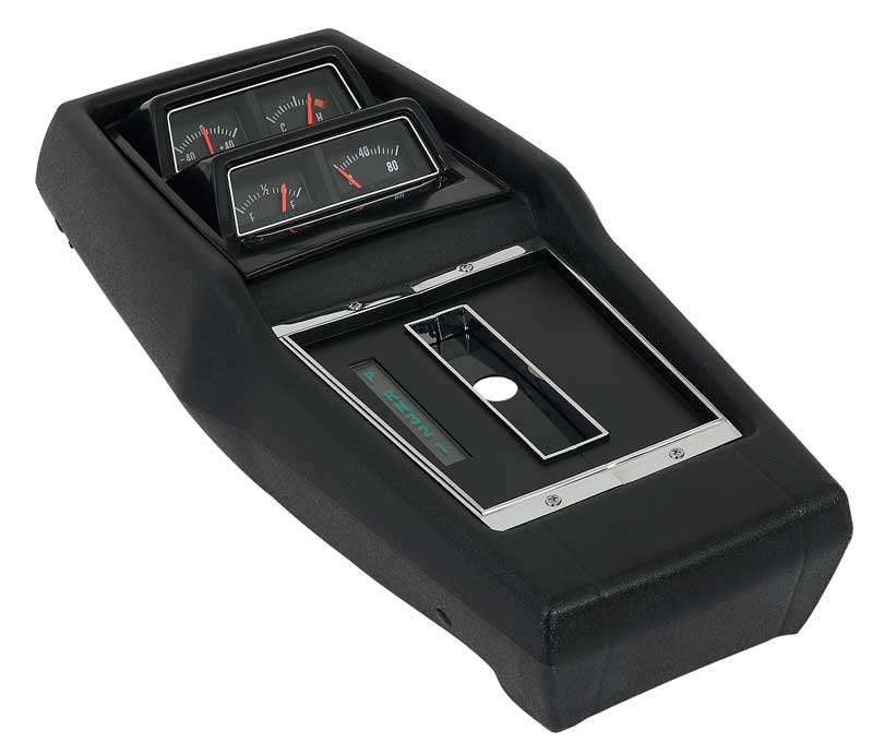 1968-72 Chevy II Nova Console Assembly AT Turbo with Console Gauges Pre-Assembled