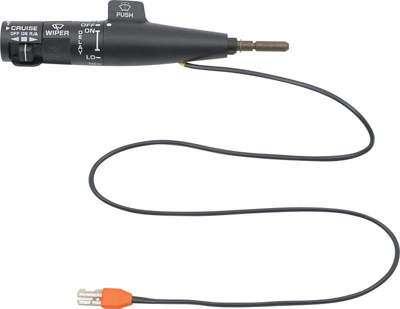 1984-90 GM Combination Switch Turn Signal Lever with Cruise with Pulse Wipers Black Stem