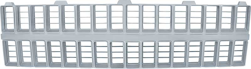 1981-82 Chevrolet Pickup, Blazer, Suburban Front Grill Argent Silver With Chrome Center Bar