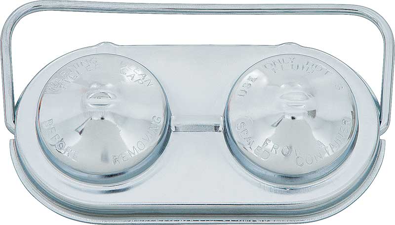 1967-70 Master Cylinder Cover Single Bail Without Diaphragm Chrome Plated