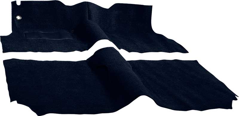 1956 Bel Air, Two-Ten 4 Door Sedan Bucket Seats Cut & Sewn Carpet Set Loop Dark Blue
