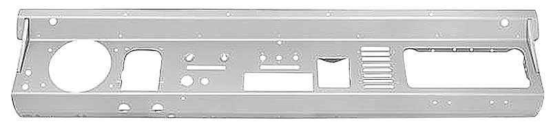 1966-77 Ford Bronco Dash Panel Assembly With DIN Radio Hole