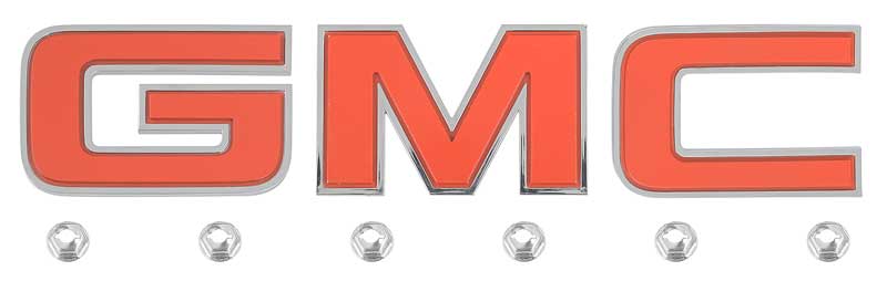 1983-91 GMC Pickup, Jimmy, Suburban, Van GMC Grill Emblem Letter Set with Installation Hardware