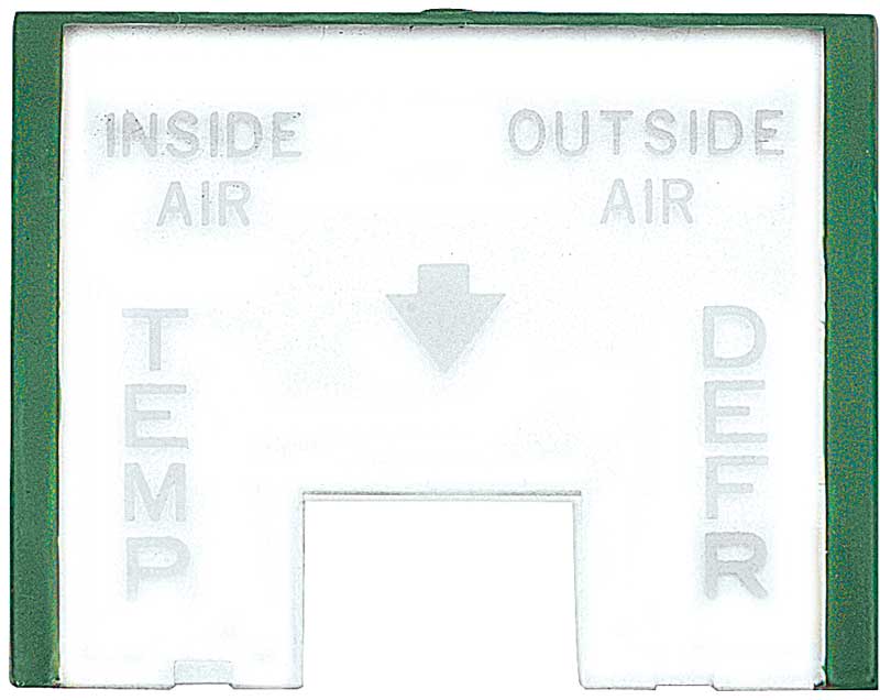 1955-59 Chevrolet Truck Deluxe Heater Control Lens