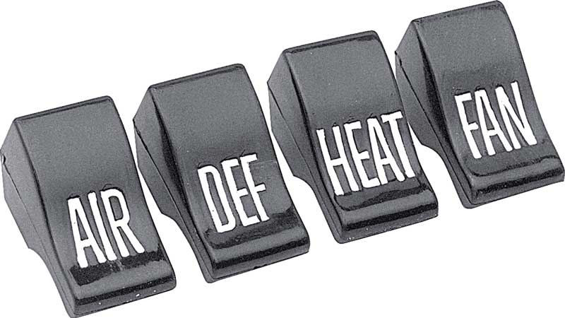 1960-63 Chevrolet/GMC Truck, Suburban Deluxe Heater Control Knob Set 4 Pieces