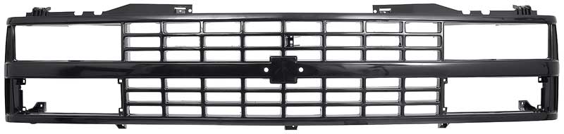 1988-93 Chevy Pickup, 1992-93 Blazer, Suburban Front Grill with Dual Headlamps Black