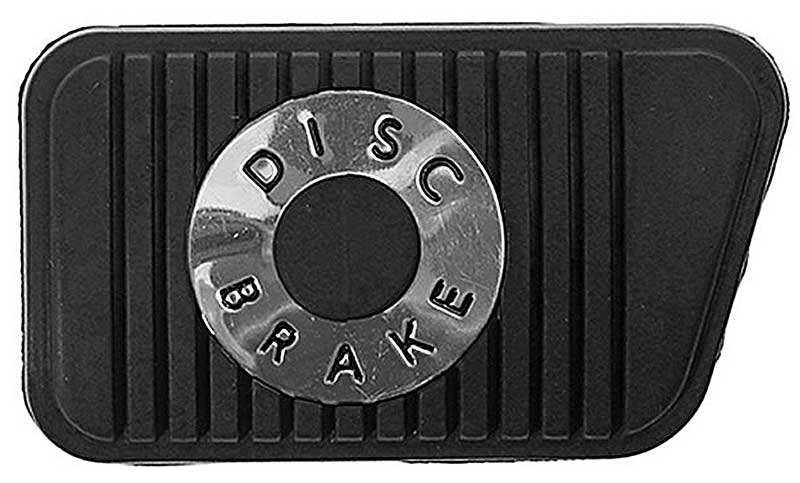 1965-73 Ford/Mercury Brake Pedal Pad Manual Transmission With Disc Brake Emblem