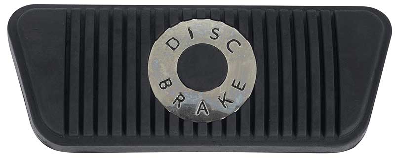 1965-67 Ford/Mercury Brake Pedal Pad Automatic Transmission - With Disc Brake Emblem