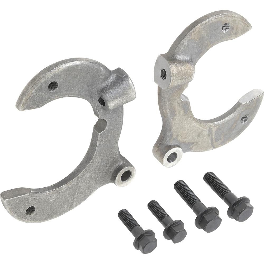 1974-78 Ford Mustang II Caliper Bracket Set Cast Iron for Stock Height or 2" Drop Spindles Pair