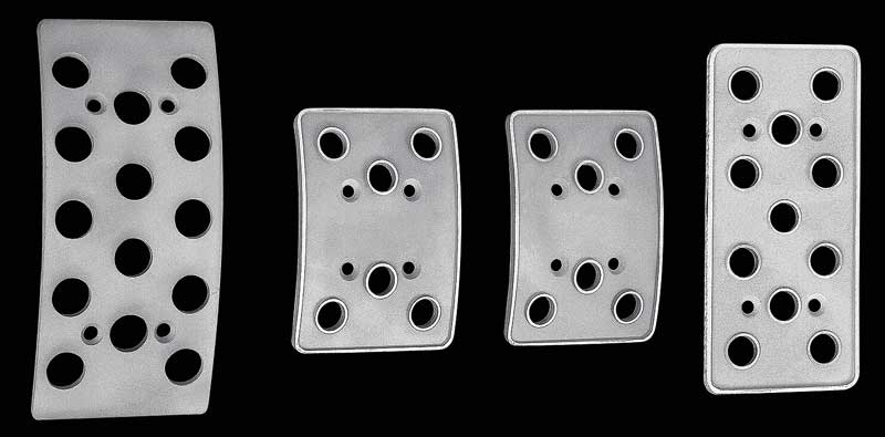 1979-2004 Mustang Aluminum Racing Pedal Set Manual Trans 4 Piece Set
