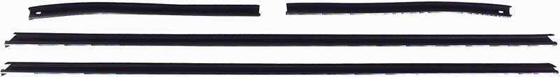 1967 Camaro / Firebird Coupe Window Felt Set OE Style Outer 4 Pieces