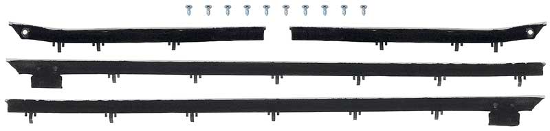 1967 Camaro / Firebird Convertible Window Felt Set OE Style Outer 4 Pieces