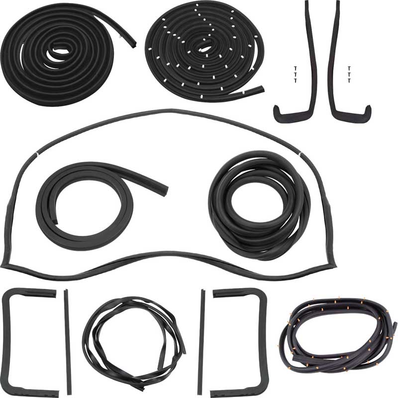 1957 Chevy Bel Air, 150, 210 Weatherstrip Kit 2 Door Sedan