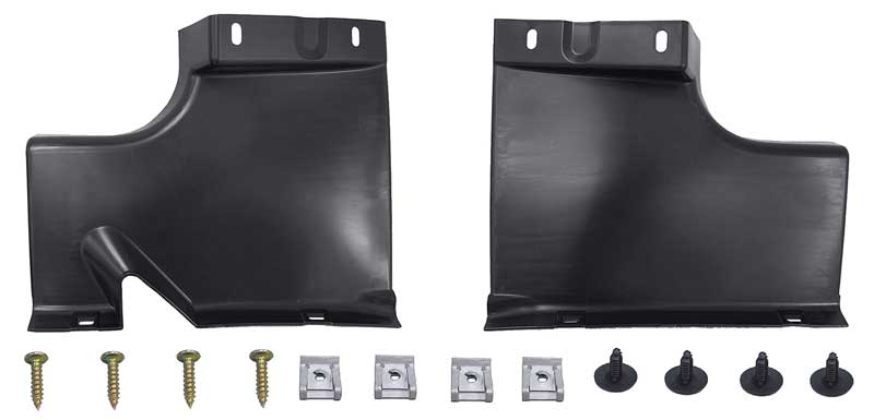 1981-91 Chevrolet/GMC C/K/R/V Truck/SUV Splash Shield Set Rear For Front Fender LH and RH Sides