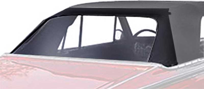 1963-64 Dodge Dart GT Convertible Rear Window Plastic Curtain Pinpoint Vinyl Black