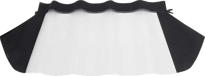 1965-66 Dodge Dart GT Convertible Rear Window Plastic Curtain Pinpoint Vinyl Black