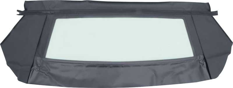 1970-71 Challenger, Barracuda Convertible Rear Window Tinted Glass Crush Vinyl Black