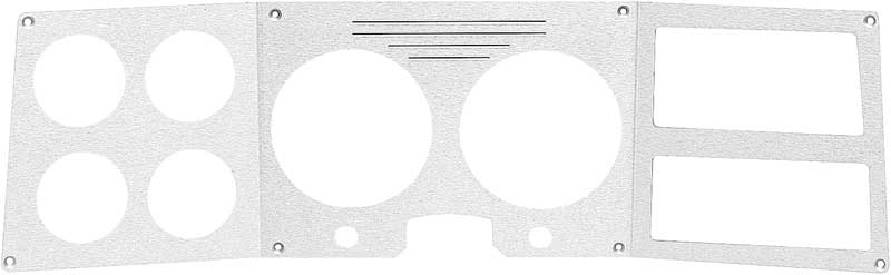 1973-77 Chevrolet, GMC Pickup, Blazer, Jimmy, Suburban Dash Panel Overlaywith Brushed Chrome Finish Billet Aluminum
