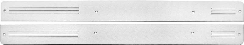 1981-87 Chevy, GMC Pickup, Blazer, Jimmy, Suburban Billet Door Panel Inserts with Door Panel Straps Pair