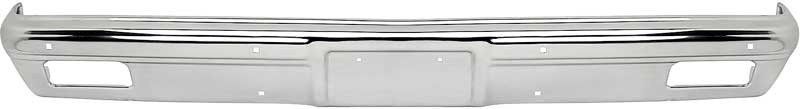 1981-82 Chevy Piclup, Blazer, Suburban Front Bumper Chrome OE Style w/o Impact Strip Holes OER