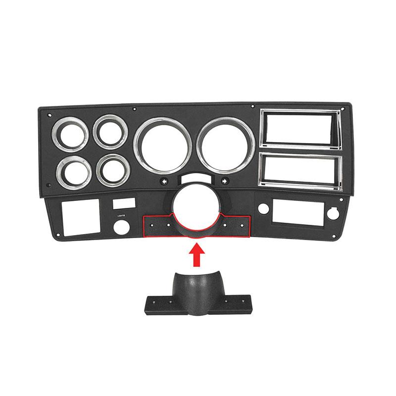 1981-83 Chevrolet Truck Dash Bezel with A/C 2 Hole