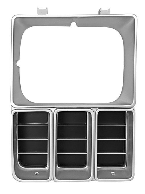 1981-82 Chevrolet Truck Headlamp Door RH Black/argent