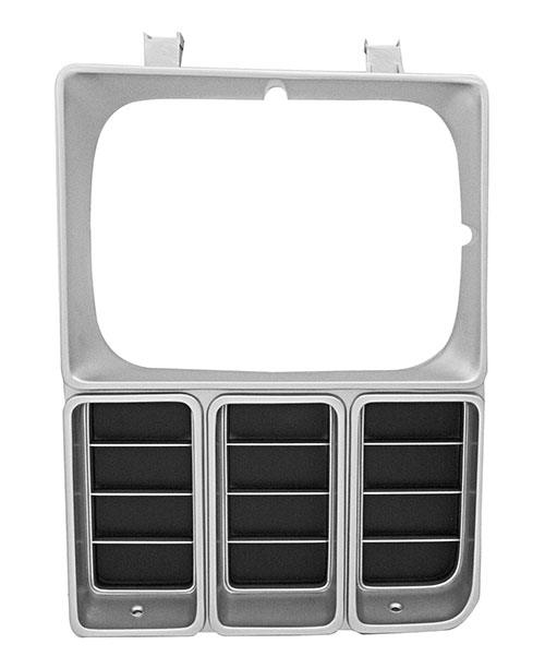 1981-82 Chevrolet Truck Headlamp Door LH Black/argent