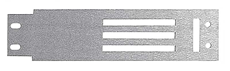 1967 Mustang Heater Control Panel Insert Brushed Aluminum Lower
