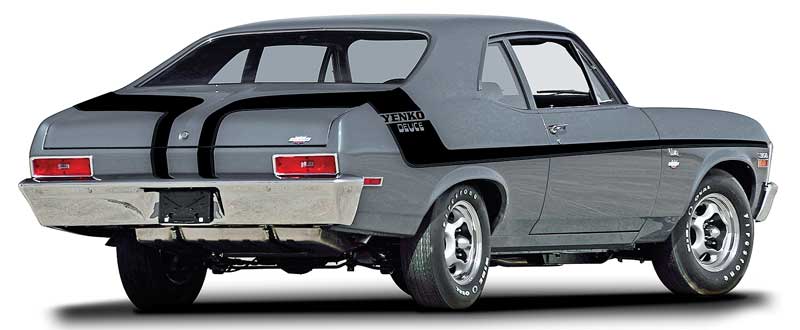 1970 Nova Black Yenko Deuce Stripe Set